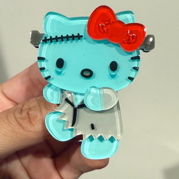 erstwilder hello kitty halloween frankenstein brooch pin - Picture 2 of 5